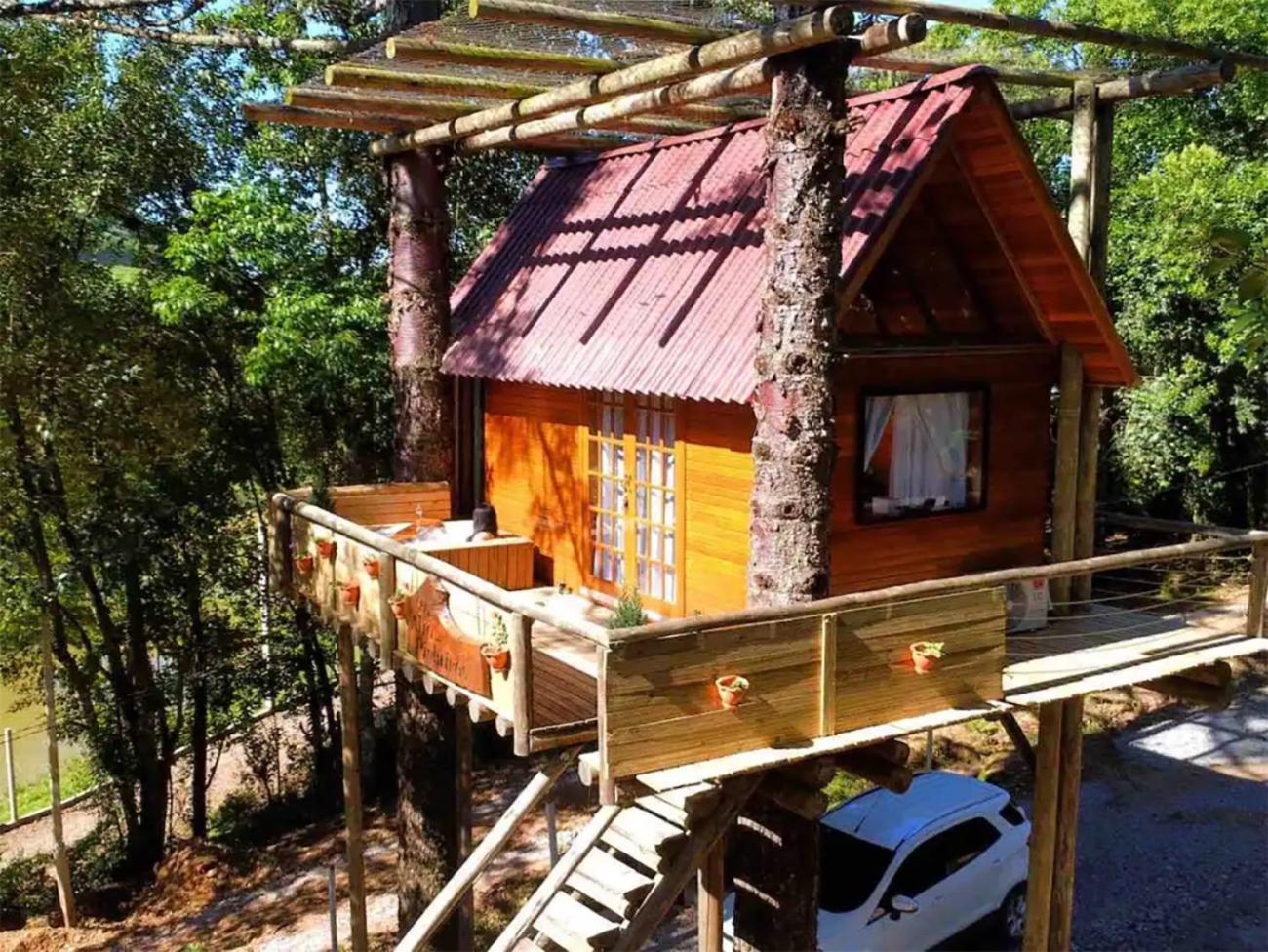Casa Na Arvore Com Hidro, Piscina, Trilha, Cavalo Bento Gonçalves Buitenkant foto